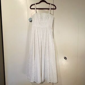 NWT Hill House Margot Dress in White Broderie Anglaise - size medium
